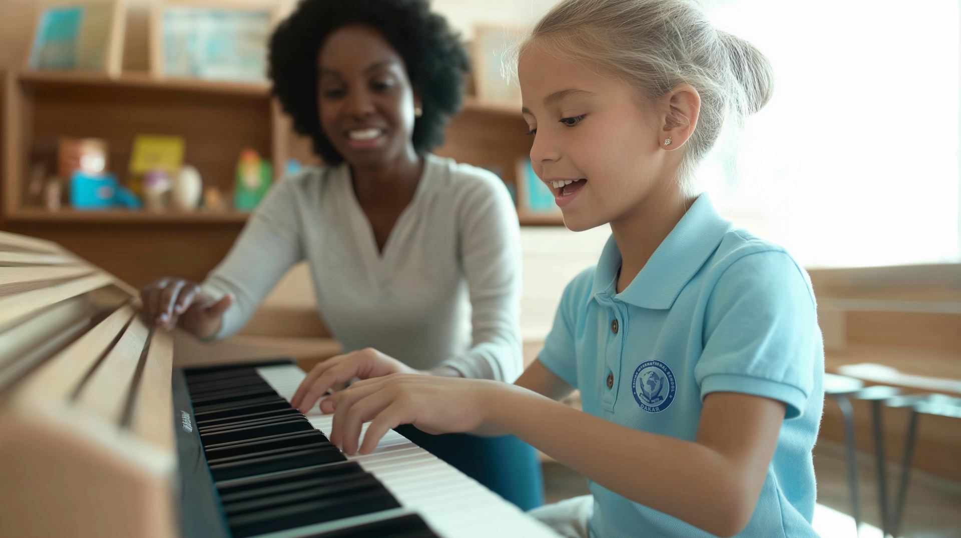 Photo buttons British International School, Dakar